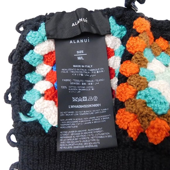 Rare Alanui Good Vibes Embassy Crochet Bralette Cropped Top Size M - Picture 8 of 10